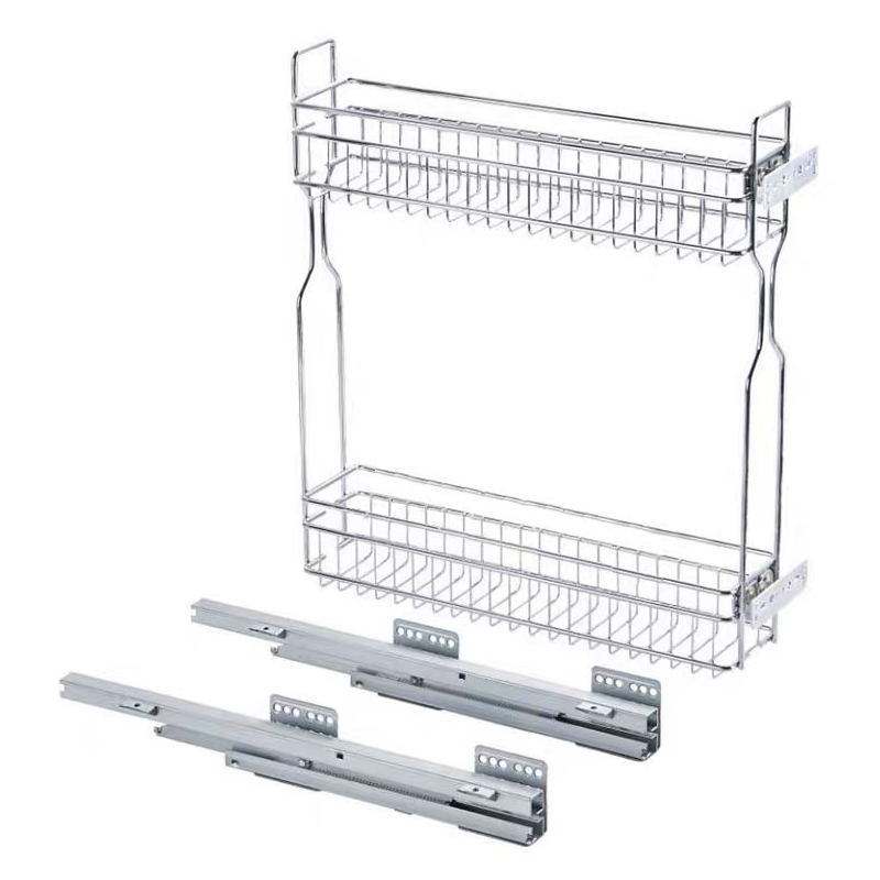 Side-Mounted Pull-Out Storage Basket