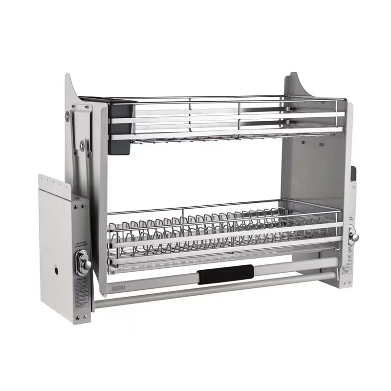 Pull-Down Storage Rack For Bowls And Dishes