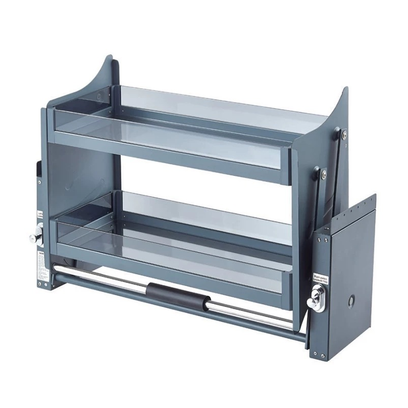 Pull-Down Storage Rack For Bowls And Dishes