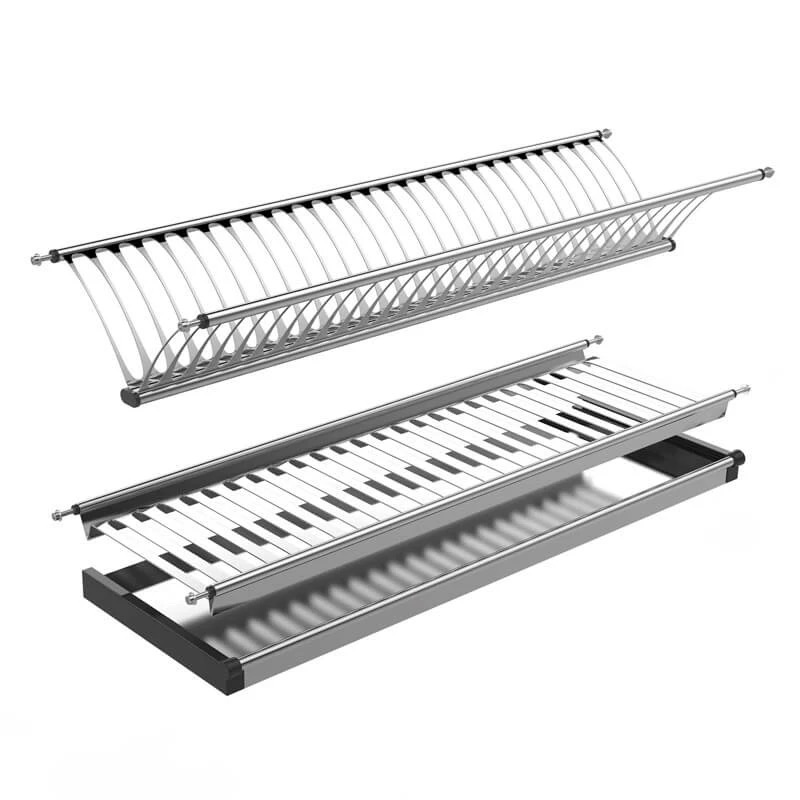 Double-Tier In-Cabinet Dish Drying Rack